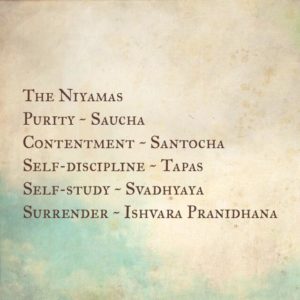 yoga philosophy niyamas