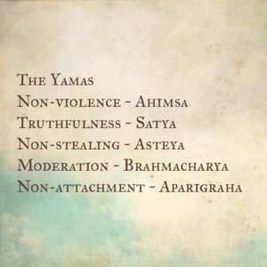 yoga philosophy yamas