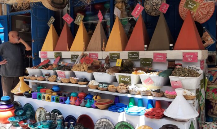 Marrakech souk stall