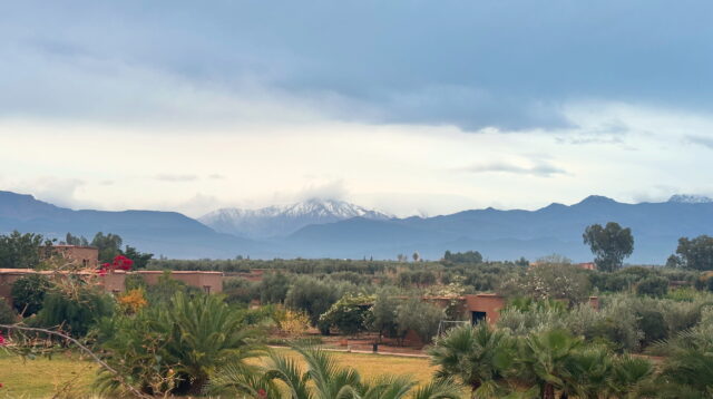 Morocco Silent retreat venue view high Atlas Mountains